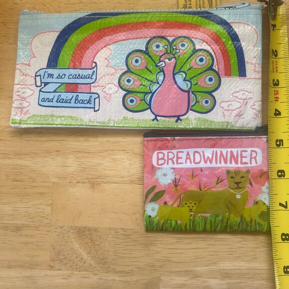 NWT Blue Q 15-piece coin purse/pencil case/pouch set, mixed designs - Picture 10 of 15